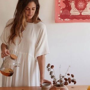 CHRISTY DAWN Theo dress in alabaster checker